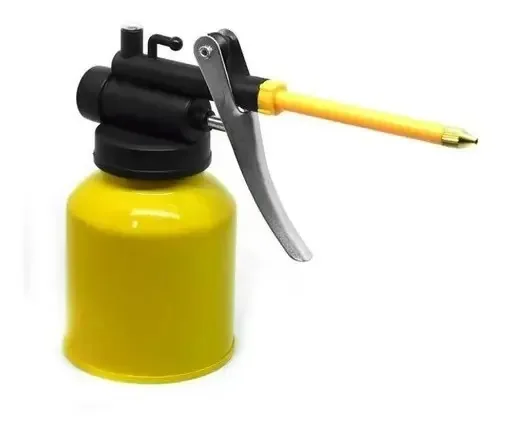 Lata de óleo de pistola média amarela de 250 ml