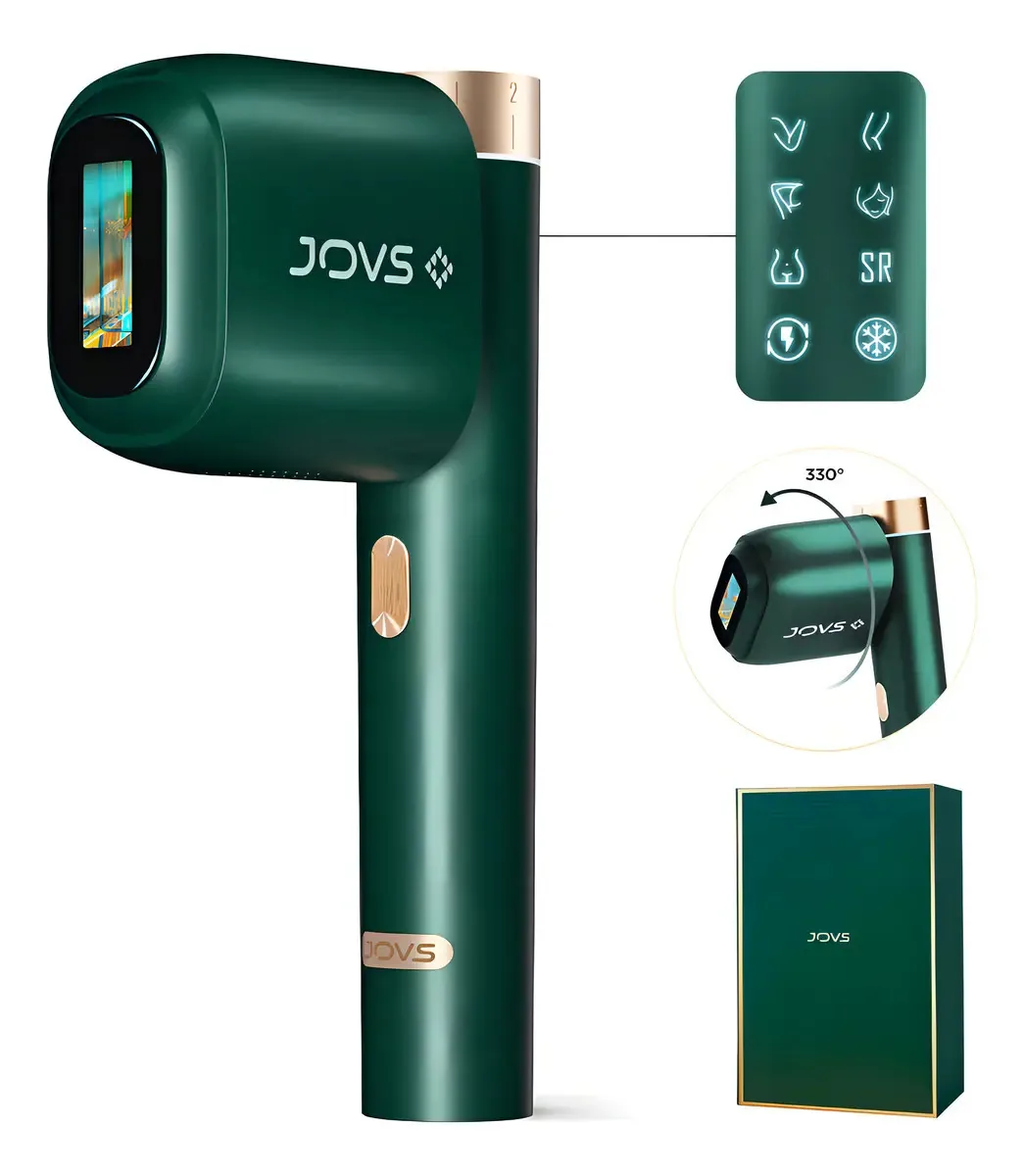 Depilação a laser Jovs, [energia de 24 horas] Par de depilação Ipl. Cor verde