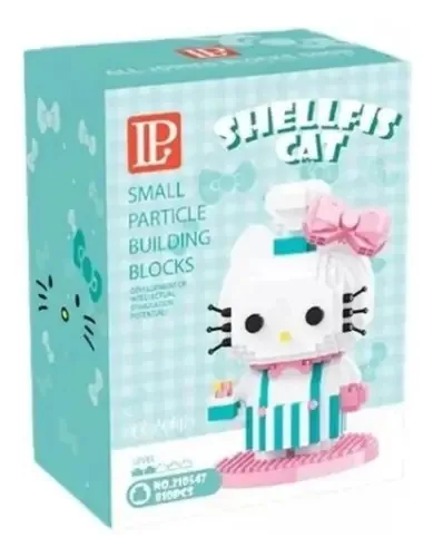 Brinquedo de blocos de construção Hello Kitty Cook, blocos 3D, número de peças: 810