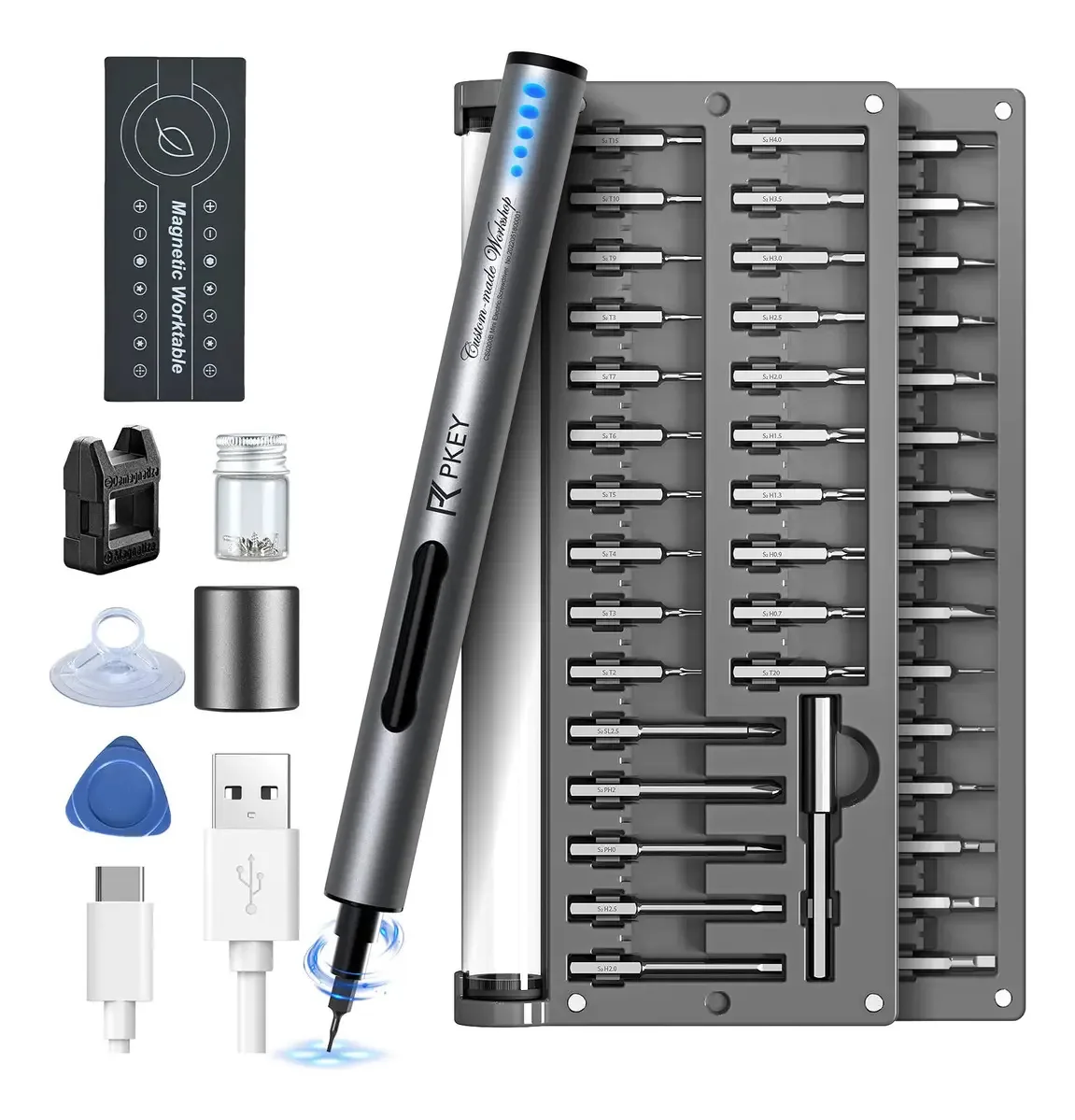 Chave de fenda elétrica Pkey, mini chave de fenda elétrica