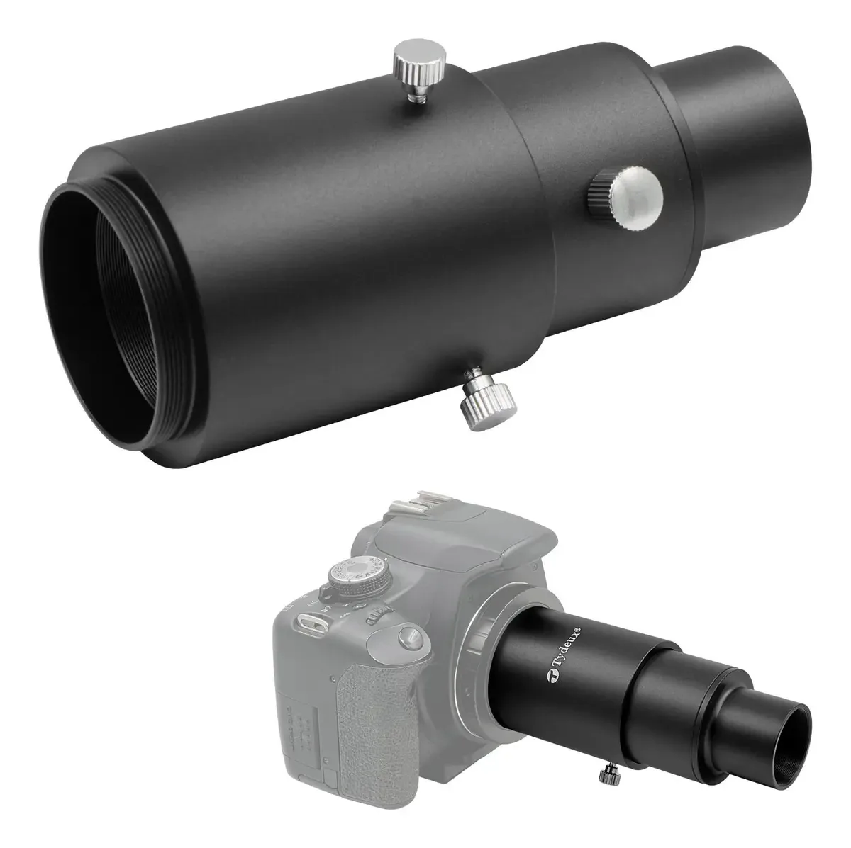 Adaptador de câmera extensível Tydeux de 1,25 polegadas, para
