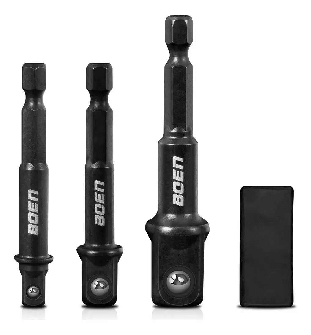 Conjunto de adaptadores de dados de 1/4" 3/8" e 1/2" de 3 peças