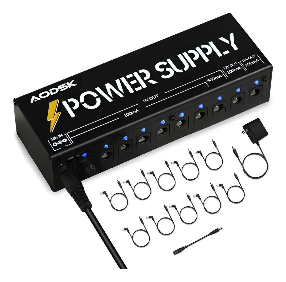 Fonte de alimentação do pedal Aodsk Guitar Effect