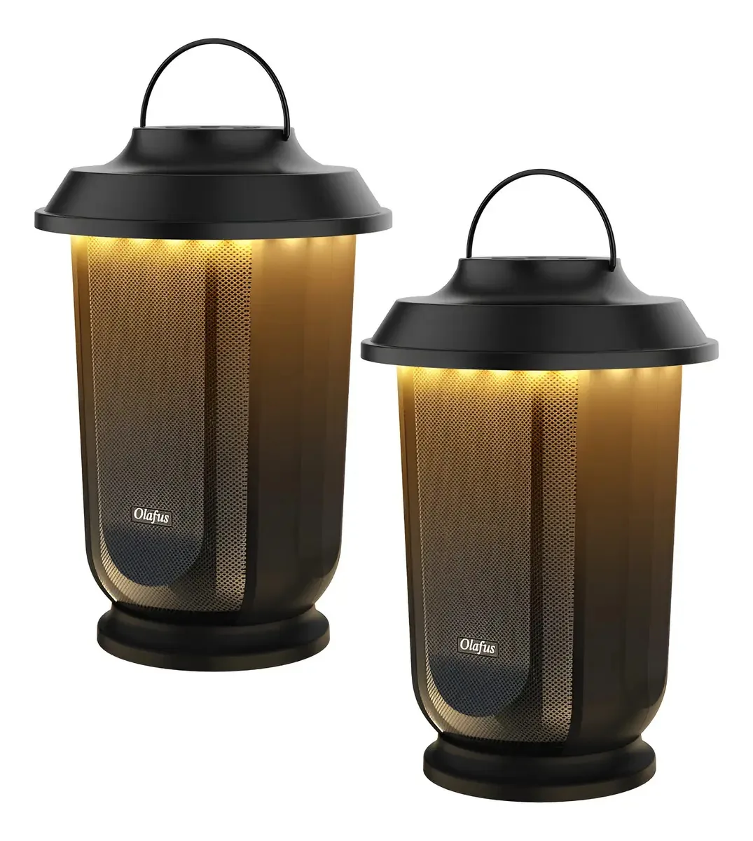 Alto-falantes Bluetooth externos sem fio Olafus PAQU, brancos quentes