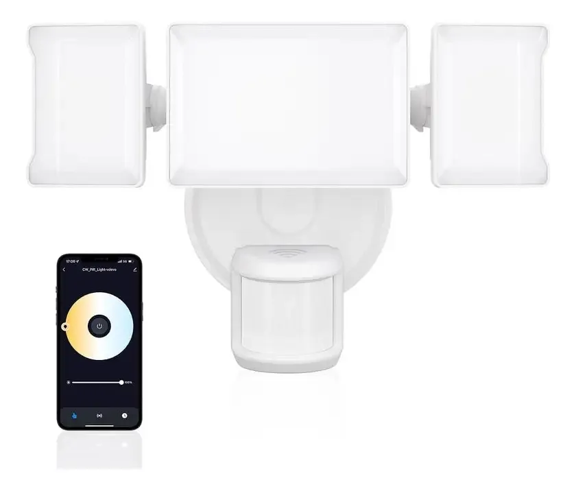 Holofote LED inteligente para exterior Olafus 55W