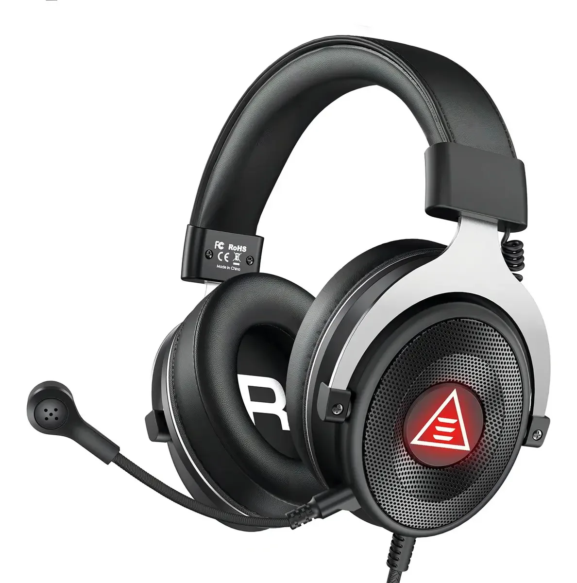 Headset Gamer EKSA E900 Plus USB Preto 7.1 Surround Drivers 50mm