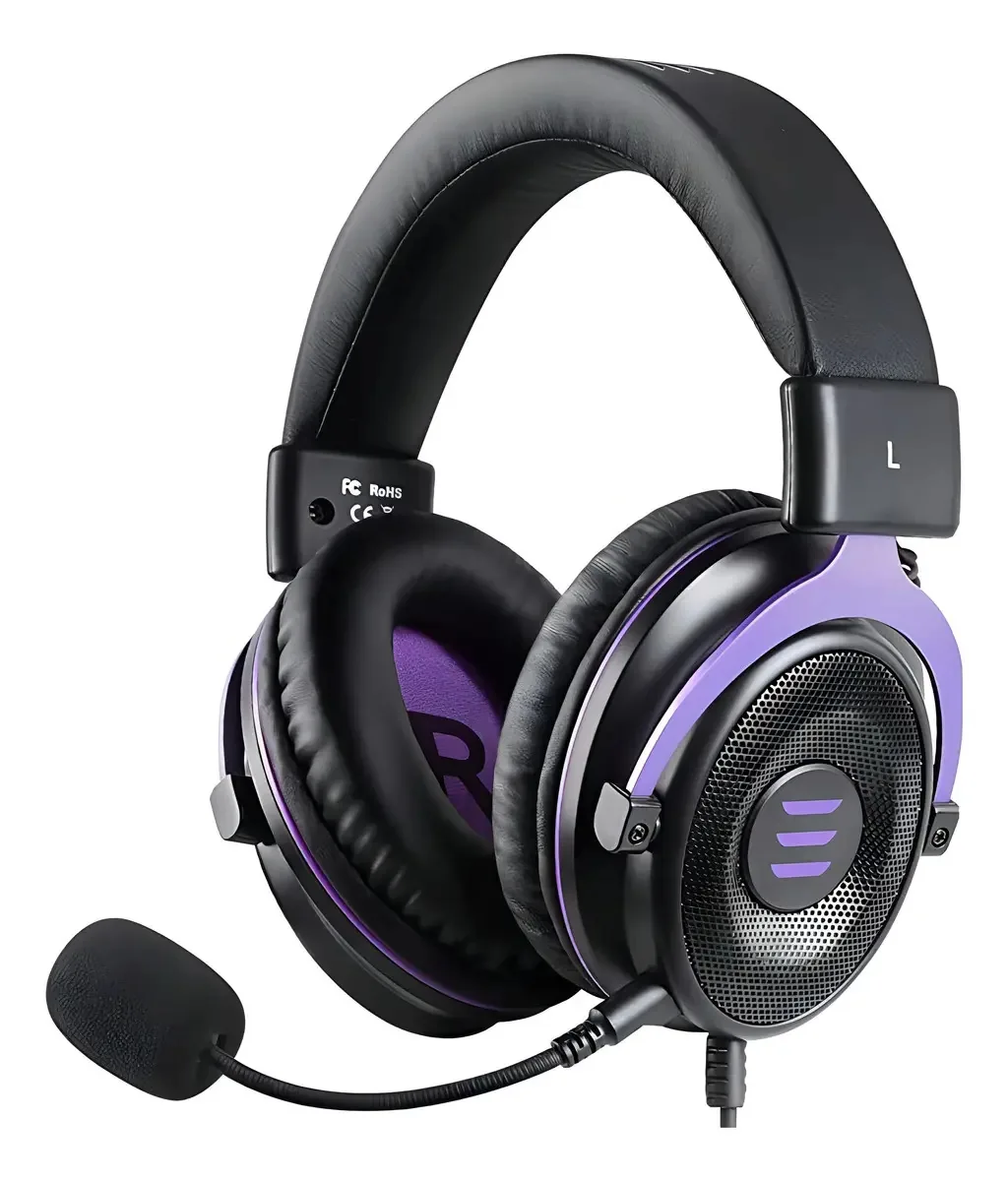Headset Gamer Eksa E900 P2 / P3 - Drivers 50mm - Purple Cor Violeta-escuro