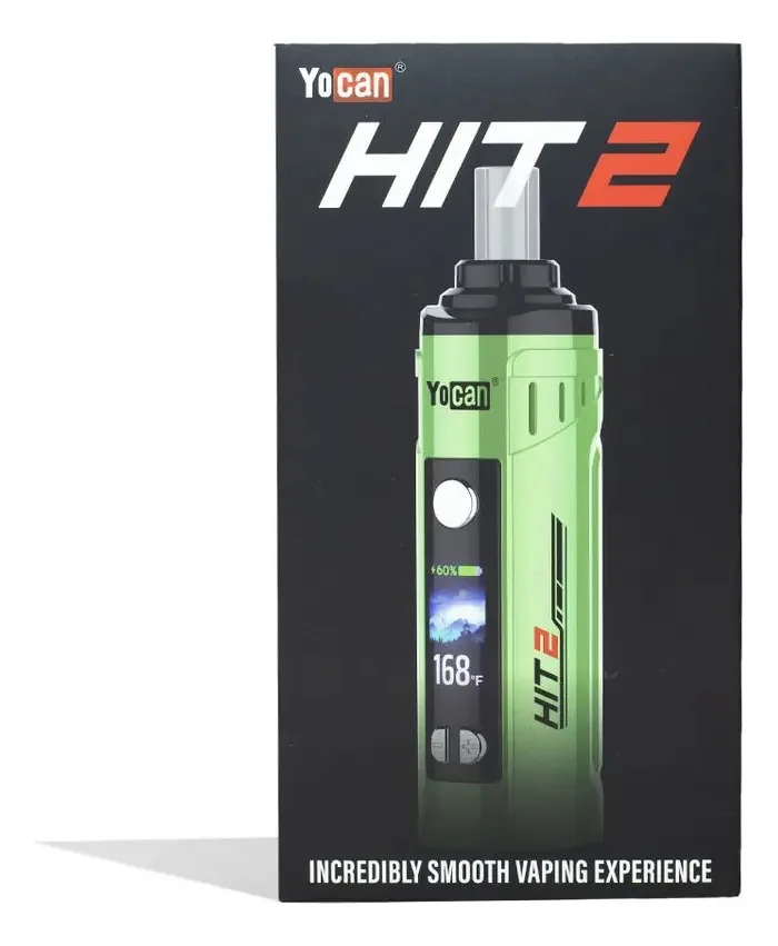 Vaporizador de ervas Yocan Hit 2 | Telão LED inteligente verde claro