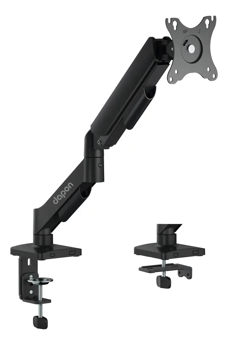 Suporte Para Monitor De Mesa Dapon Articulado Mola Mecânica Preto
