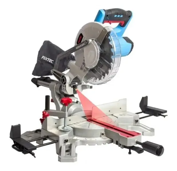 Ingleteadora Telescópica Fixtec 210mm, Guia Laser