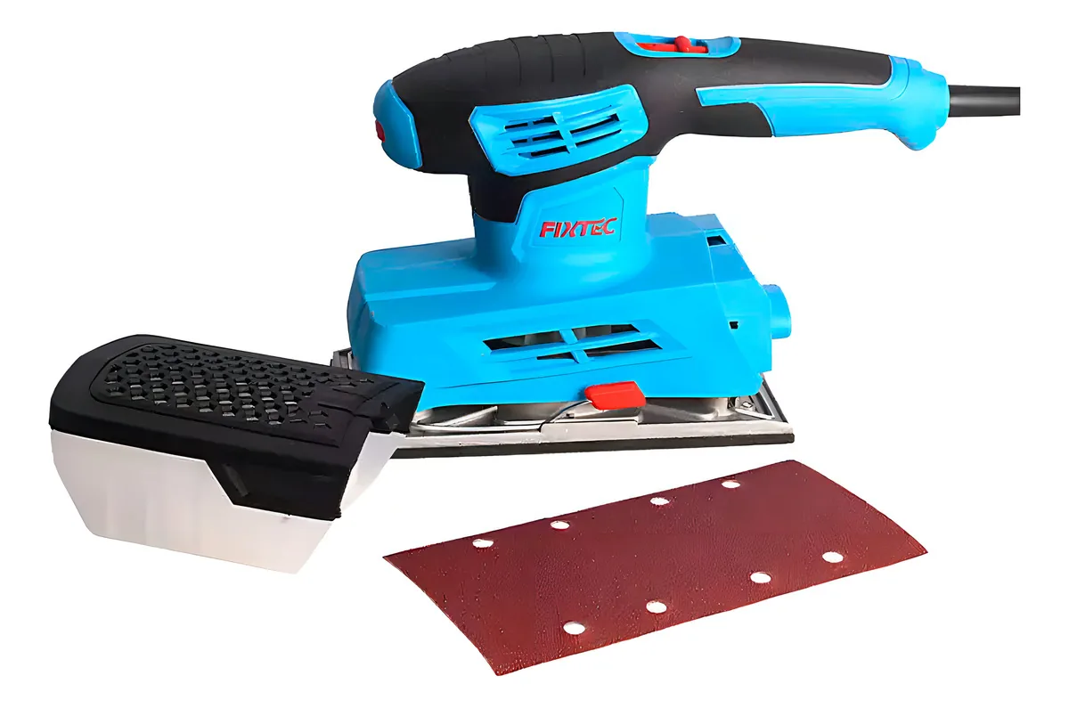 Lixadeira elétrica retangular azul 220w