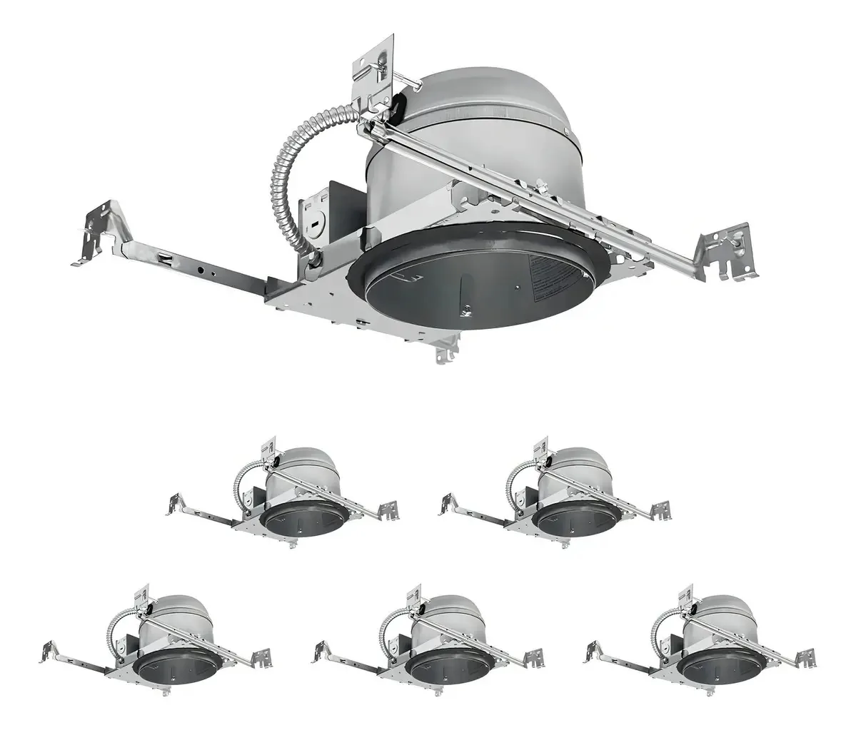 Mw Lighting - Pacote de 6 estojos de iluminação embutidos