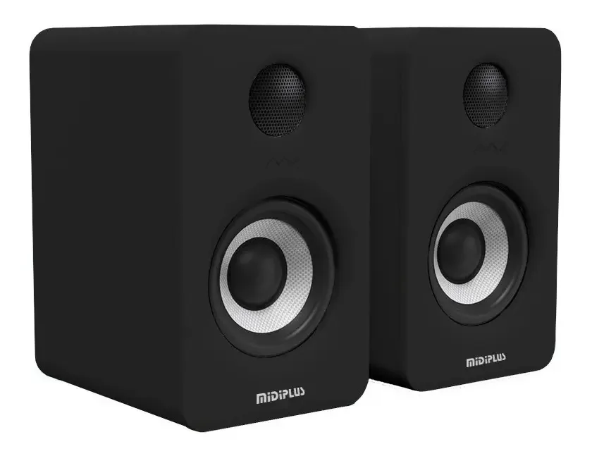 Par preto Bluetooth de monitores de estúdio ativos Midiplus Mi3