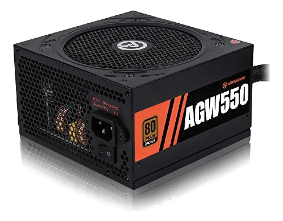 Fonte de alimentação Aresgame 550W Fonte de alimentação