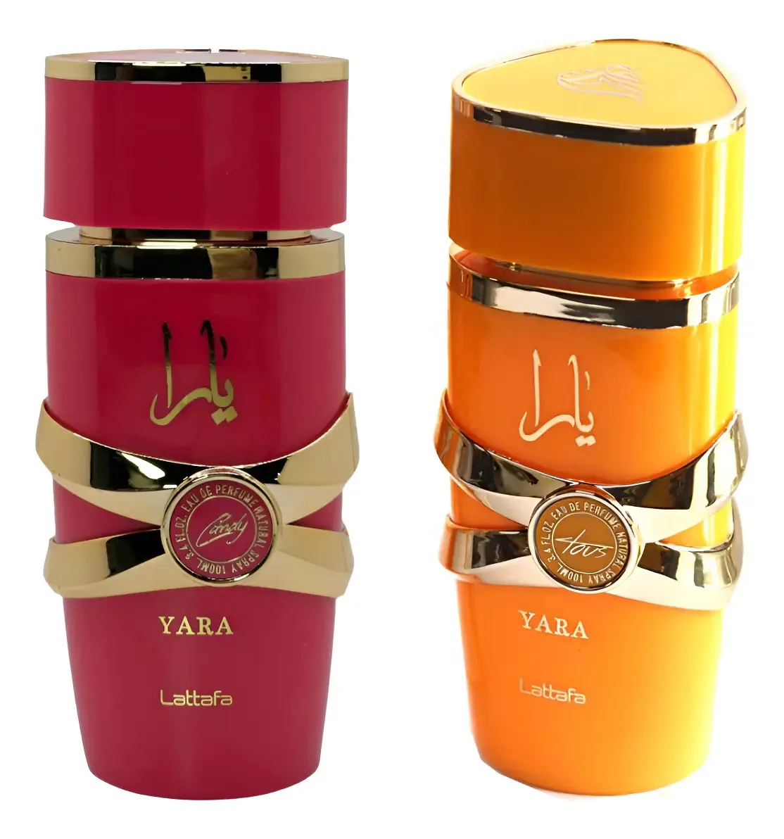 Pacote de perfumes Lattafa Yara Candy + Yara Tous 50ml