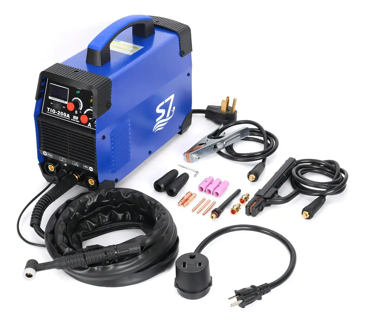 S7 TIG-200 Máquina de solda Azul