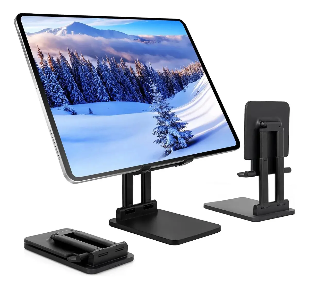 Suporte para tablet Lolo, suporte para celular, mesa de alumínio, suporte multiangular para iPad, ajustável para 4" a 13 polegadas, tablet, iPad Pro, Sumsung