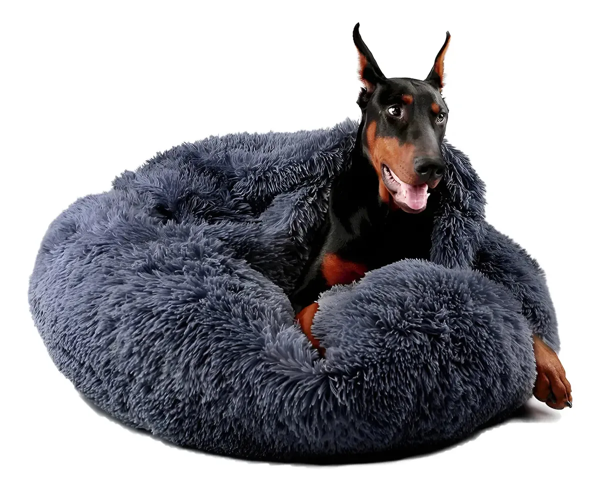 Camas grandes para cães Himax, cama de cachorro em forma. Cor: Cinza