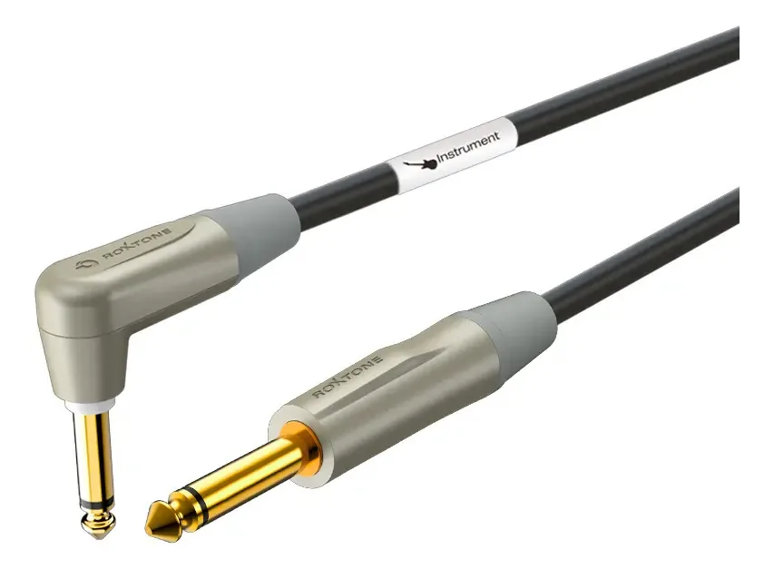 Cabo Áudio P10 Profissional Roxtone para Guitarras e Baixos, de 6m