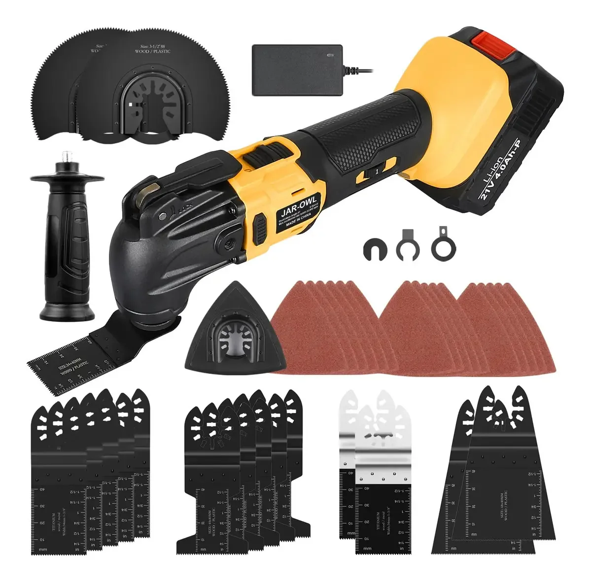 Kit de ferramentas oscilantes sem fio 21 V 35 Acessórios