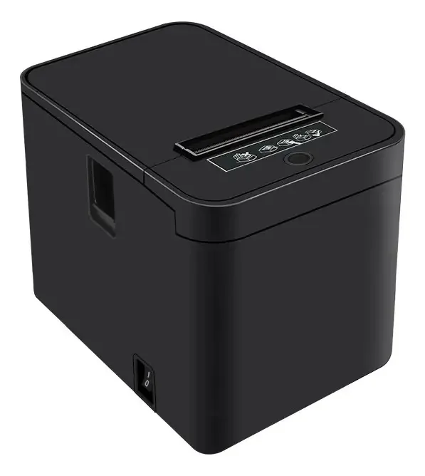 Impressora térmica de bilhetes Ocom 80mm USB+LAN preta