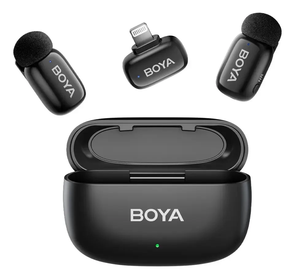 Microfones Boya BOYAMINI-04 Condensador Omnidirecional cor preto