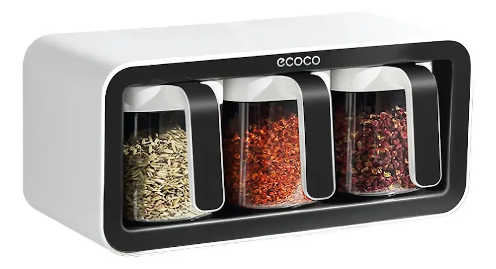 Porta Temperos Ecoco Inclui 3 Frascos