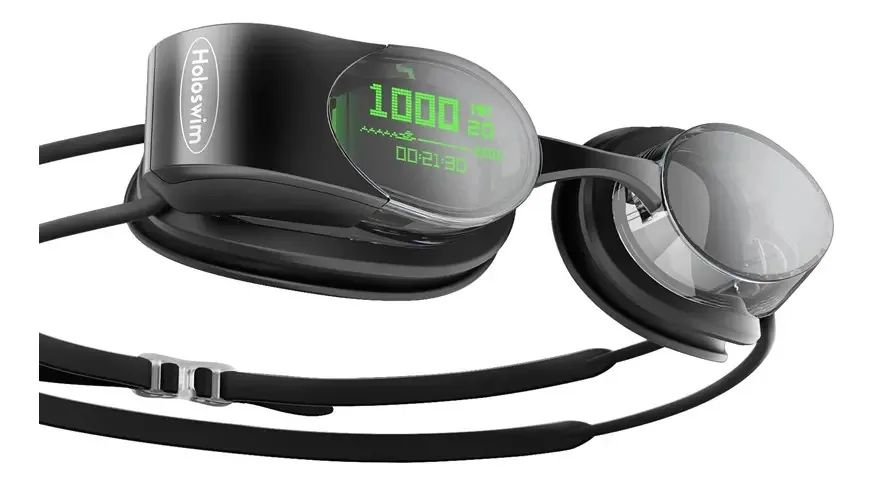 Óculos De Natação Inteligente Holoswim 2s Cor Preto