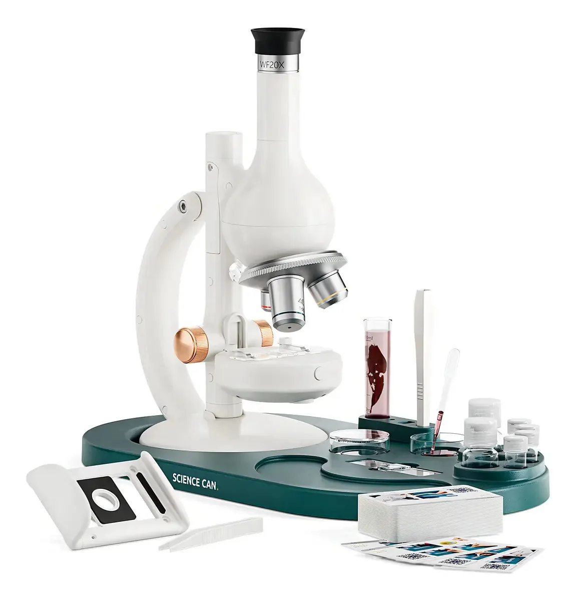 Science Can Educational Microscopic Laboratory, cor branca