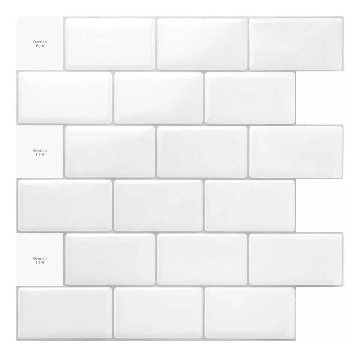 Protetor de respingos Art3d Premium para azulejos e
