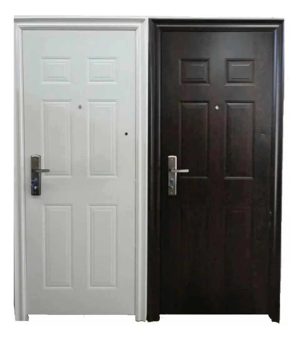 Porta exterior semi-blindada, persiana dupla, cor branca