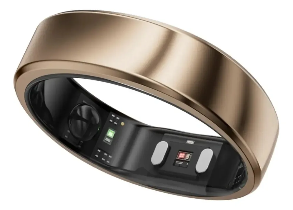 Anel inteligente Ringconn Gen 2 Air #8 em ouro escuro