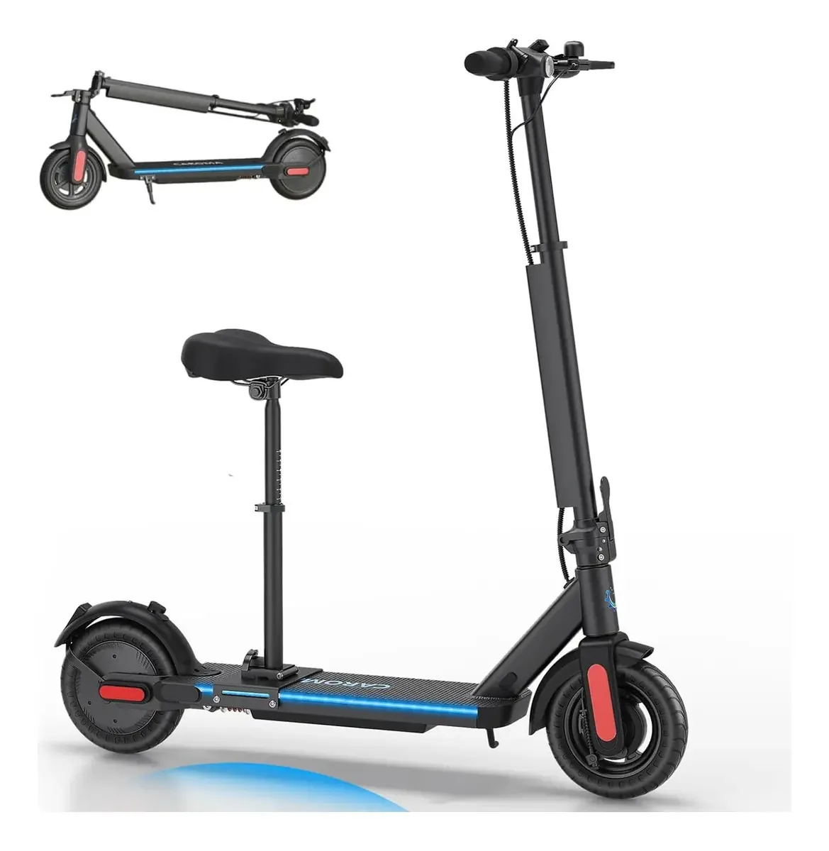 Scooters elétricos Caroma 500W (pico de 819W) para anúncio