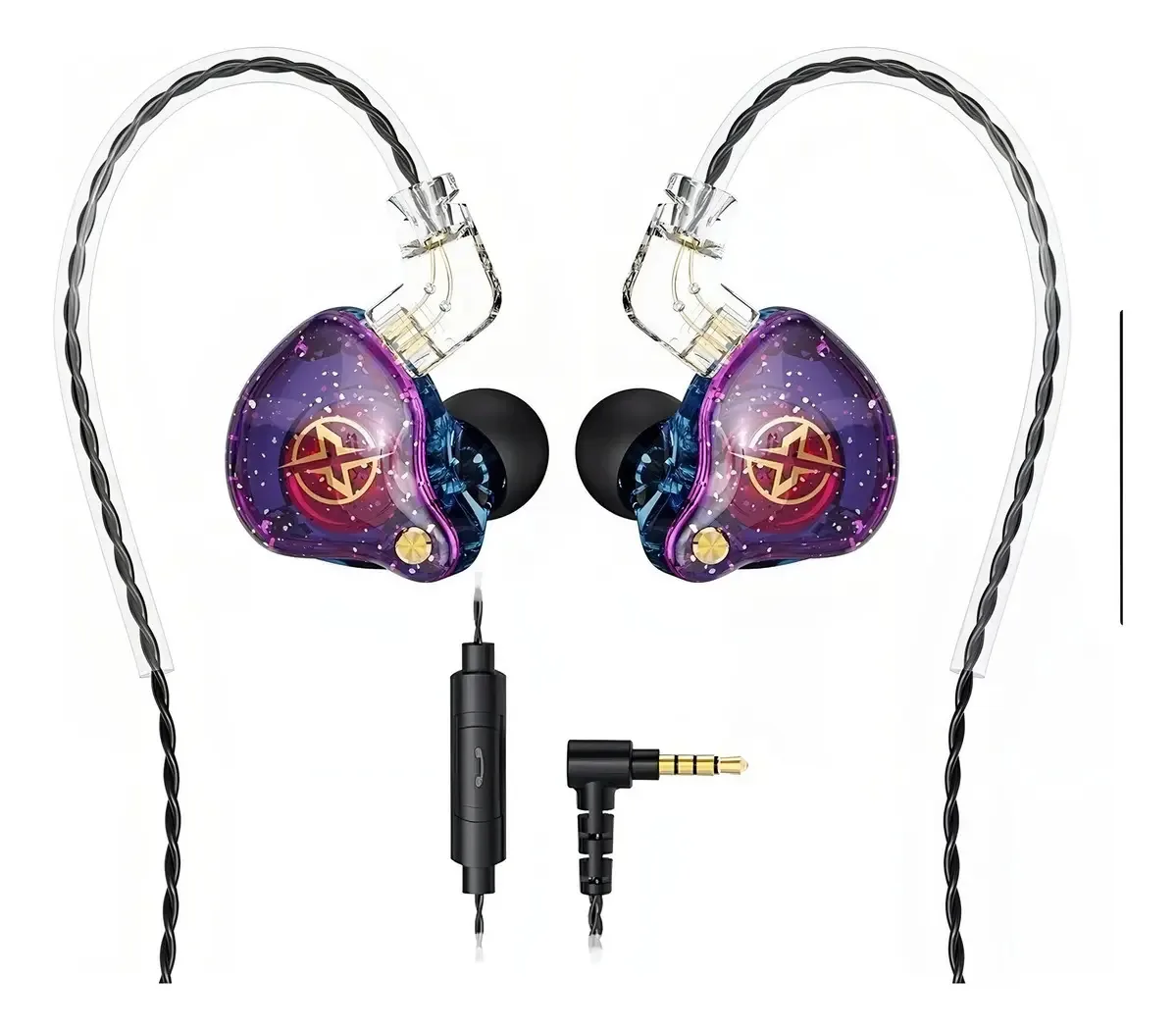 Fones de ouvido intra-auriculares para jogadores sem fio Time4buy, cabo/fones de ouvido/fones de ouvido/microfone/m audio 2 fones de ouvido 2xPro roxos
