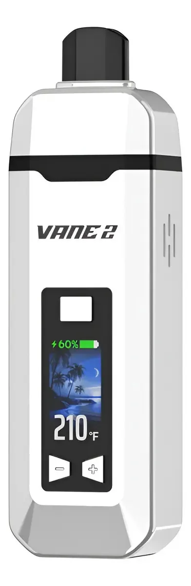 Vaporizador de ervas LED inteligente Yocan Vane 2 1200mah de cor branca
