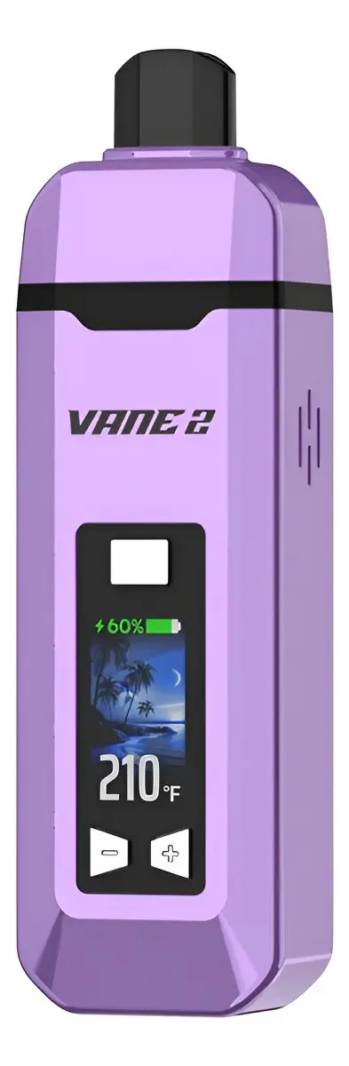 Vaporizador de ervas LED inteligente Yocan Vane 2 | 1200mah de cor violeta