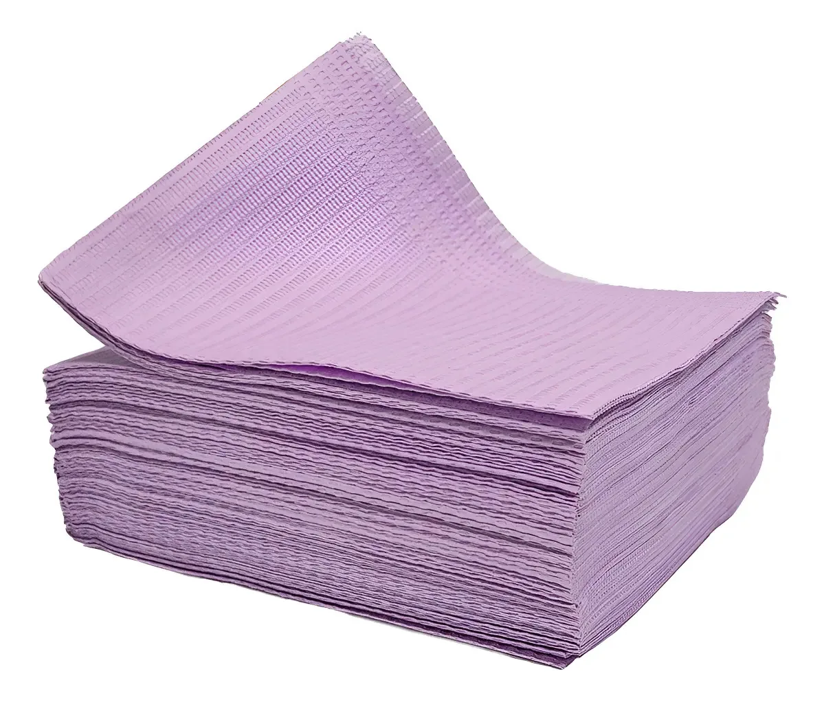 Lenço Descartável Bifaceta 125un Cor Roxa