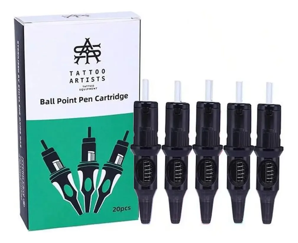 Agulhas de tatuagem Wolf Practica Ballpoint Cartucho calibre 2 x 20u
