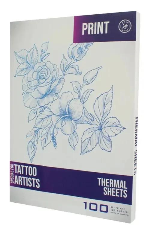 Papel de transferência de estêncil para tatuar 100 unidades