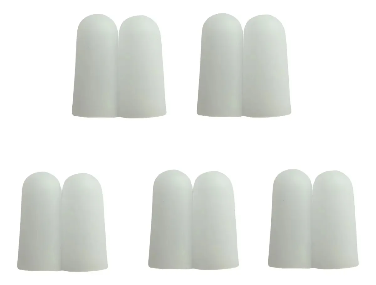 Set de separadores de dedos para manicure e pedicure Whtchsu liso - branco 1