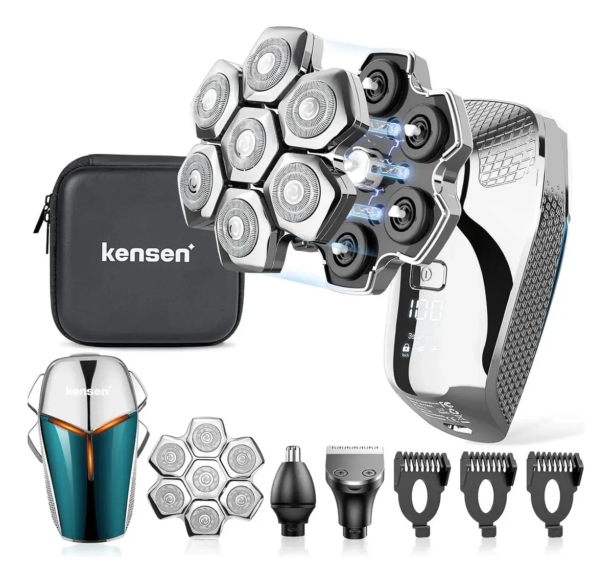 Barbeadores de cabeça para homens carecas, Af Razor Color Black