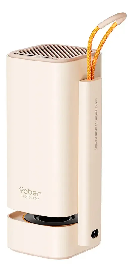 Projetor portátil Yaber T1 Pro 1080p com Dolby Audio Beige