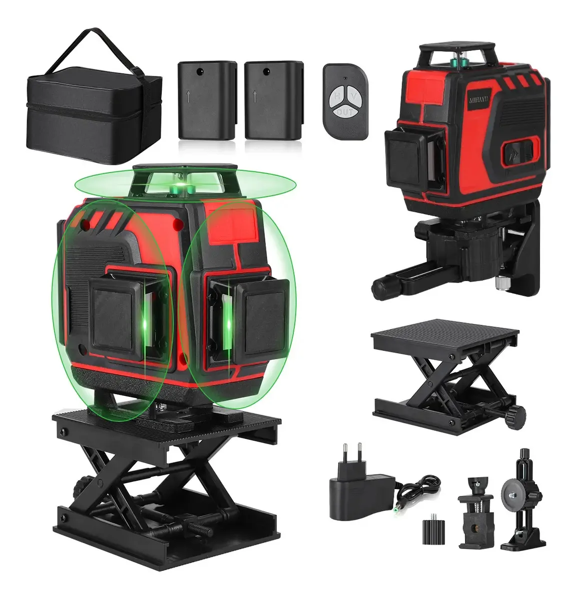 Nível A Laser Multifuncional De 16 Linhas 3° 2 Baterias Trip