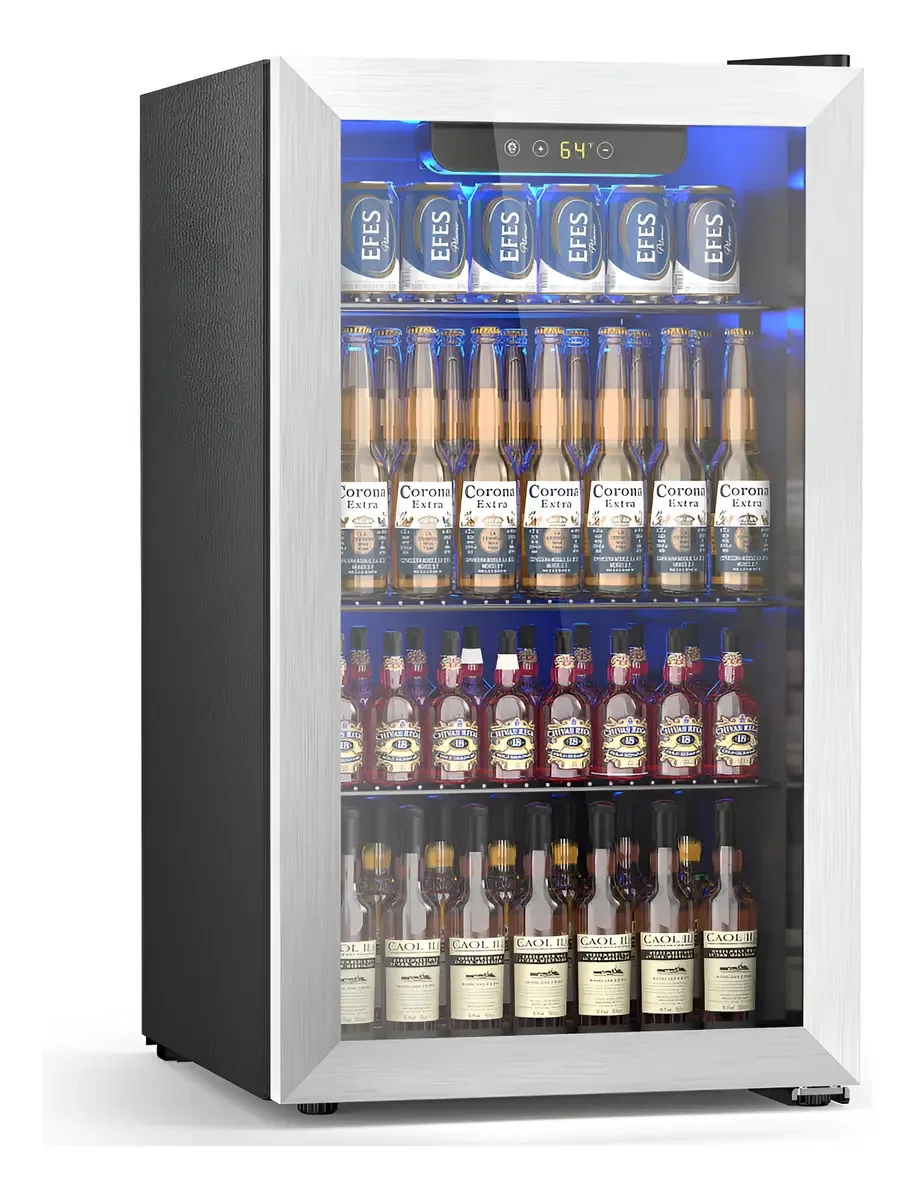 Refrigerador de vinho de 26 garrafas, refrigerador de vinho pequeno