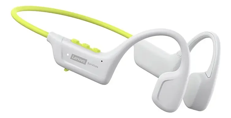 Fone de ouvido Bluetooth de condução óssea Lenovo S102 - verde