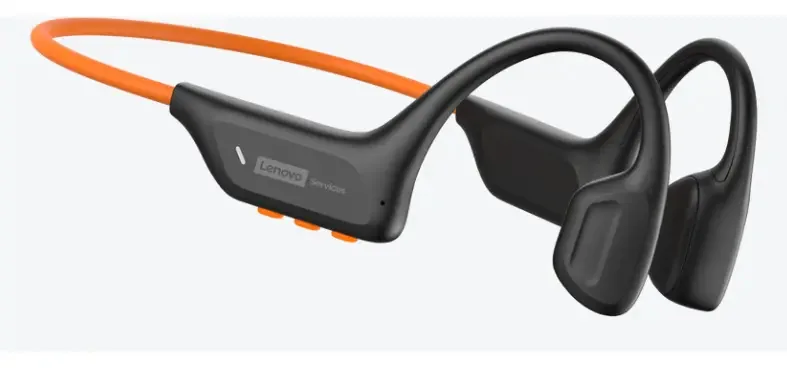 Fone de ouvido Bluetooth de condução óssea Lenovo S106 - preto