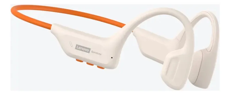 Fone de ouvido Bluetooth de condução óssea Lenovo S106 - branco