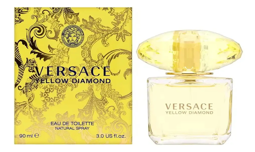 Versace Diamond Eau De Toilette em spray, amarelo, 3 onças