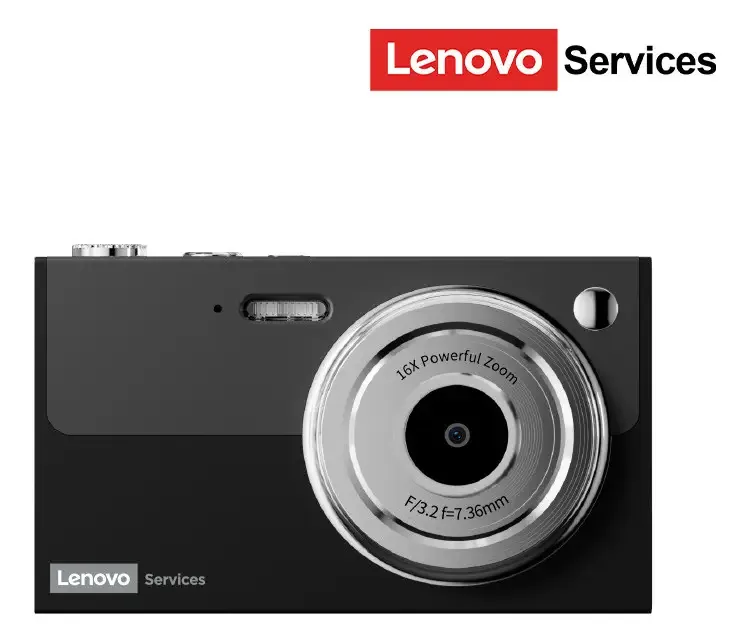 Câmera digital preta Lenovo Xj22-ccd