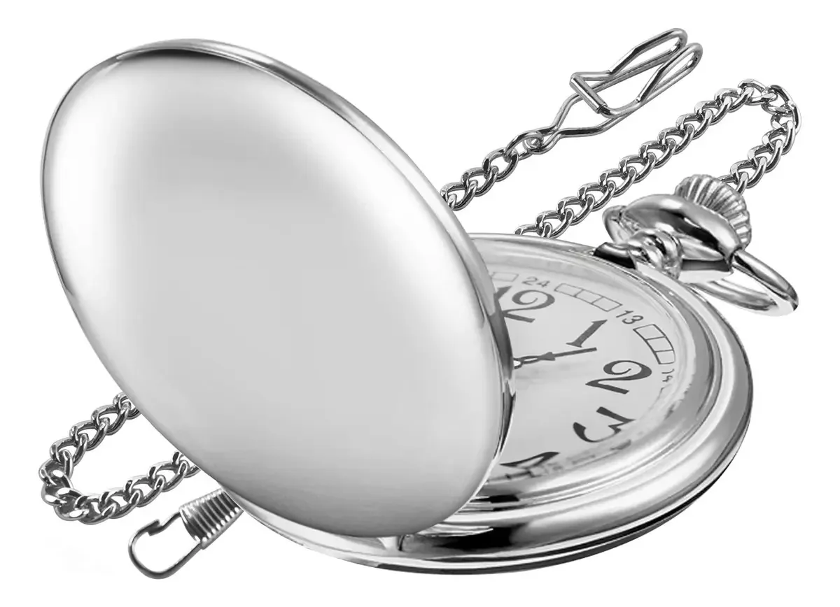 Relógio de bolso de quartzo Ews PK120115 - prata
